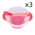 Bowl cover spoon / Red 3pcs