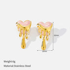 Pink Lava Earrings