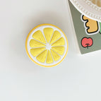 Yellow lemon slices