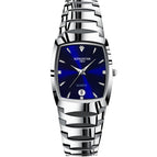 Silver Belt Blue Plate Mens