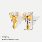 White Lava Earrings