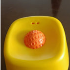 Yellow with orange balls