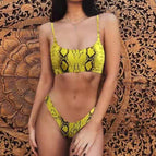 Snake pattern yellow / L
