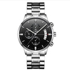 G001 Black Silver Chain