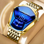 Gold Blue Steel Belt