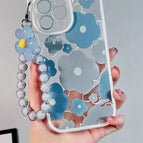 Bear Ear Blue Flower Bracelet / IPhone X
