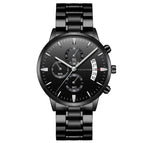 G001 Silver nail black chain