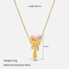 Pink Lava Necklace