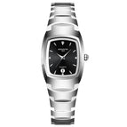 Womens silver belt black plat