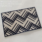 Dark Blue Plaid / 40x60cm