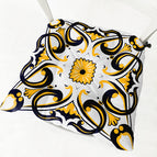 Retro No.8 / Square cotton and linen materi