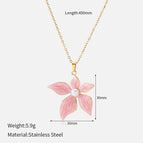Pink Petal Necklace