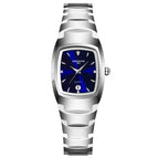 Womens silver belt and blue p