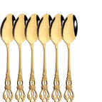 Gold Medium Spoon Set4