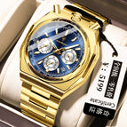Gold Shell And Blue Surface