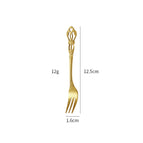 Gold fork